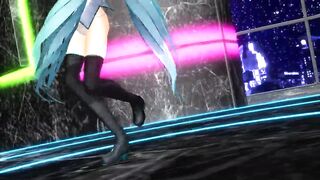 MMD Blue Hair Babe Pierced Nipples Sex Toys Anal GV00118