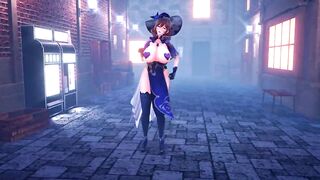 Mmd genshin impact Lisa gangbang fuck