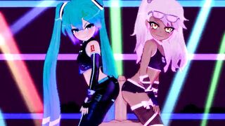 Miku and Kuro Rave