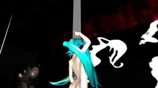 MMD Blue Hair Cutie Peach Fuzz Nice Tits & Ass POV GV00189