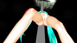 MMD Blue Hair Cutie Peach Fuzz Nice Tits & Ass POV GV00189