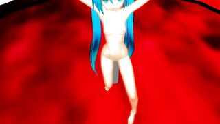 MMD Blue Hair Cutie Peach Fuzz Nice Tits & Ass POV GV00189