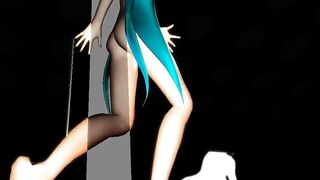 MMD Blue Hair Cutie Peach Fuzz Nice Tits & Ass POV GV00189