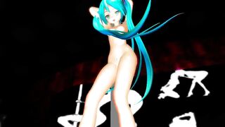 MMD Blue Hair Cutie Peach Fuzz Nice Tits & Ass POV GV00189