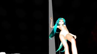 MMD Blue Hair Cutie Peach Fuzz Nice Tits & Ass POV GV00189