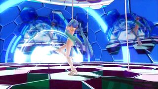 MMD Blue Hair Cutie Nice Tits Open Ass & Pussy Views GV00181