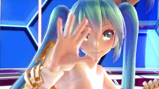 MMD Blue Hair Cutie Nice Tits Open Ass & Pussy Views GV00181