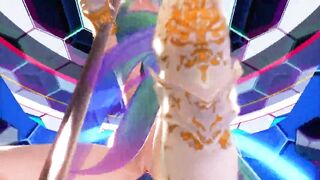 MMD Blue Hair Cutie Nice Tits Open Ass & Pussy Views GV00181