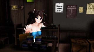 MMD Sexy Babe Under Skirt Views of Sweet Ass & Pussy GV00164