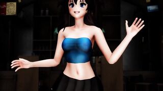 MMD Sexy Babe Under Skirt Views of Sweet Ass & Pussy GV00164