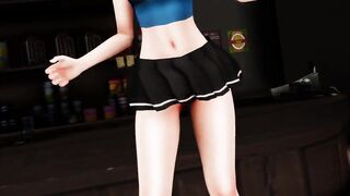 MMD Sexy Babe Under Skirt Views of Sweet Ass & Pussy GV00164