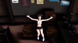MMD Sexy Babe Under Skirt Views of Sweet Ass & Pussy GV00164