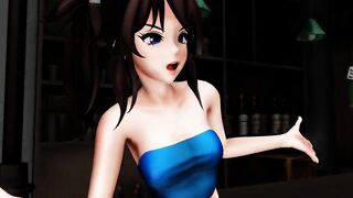 MMD Sexy Babe Under Skirt Views of Sweet Ass & Pussy GV00164