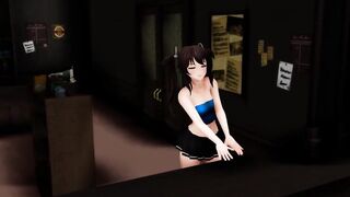 MMD Sexy Babe Under Skirt Views of Sweet Ass & Pussy GV00164