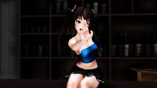 MMD Sexy Babe Under Skirt Views of Sweet Ass & Pussy GV00164