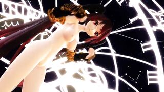 MMD Sexy Long Hair Cutie Gaping Ass & Pussy Views GV00157