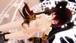 MMD Sexy Long Hair Cutie Gaping Ass & Pussy Views GV00157
