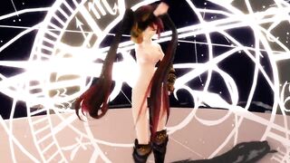 MMD Sexy Long Hair Cutie Gaping Ass & Pussy Views GV00157