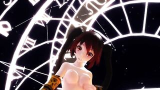 MMD Sexy Long Hair Cutie Gaping Ass & Pussy Views GV00157