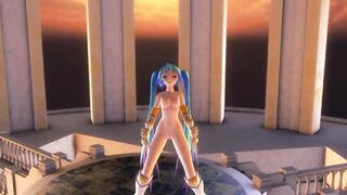 MMD Blue Hair Cutie Sweet Tits Gaping Pussy Views GV00158