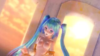 MMD Blue Hair Cutie Sweet Tits Gaping Pussy Views GV00158