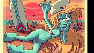 Smurfette Sassette & hefty cum tribute