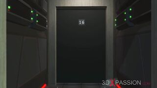 Space soldier bangs a sexy blonde in the sci-fi lab