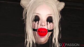 Hot hardcore shemale in latex outsuit bangs sexy teen blonde
