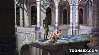 Sexy 3D Elf Gets Her Tits and Pussy Fucked
